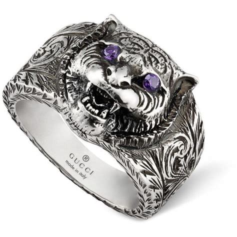 rings for men gucci|gucci men's feline ring.